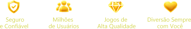 Seguro e confiavel, milhoes de usuarios, jogos de alta qualidade e diversao sempre com voce